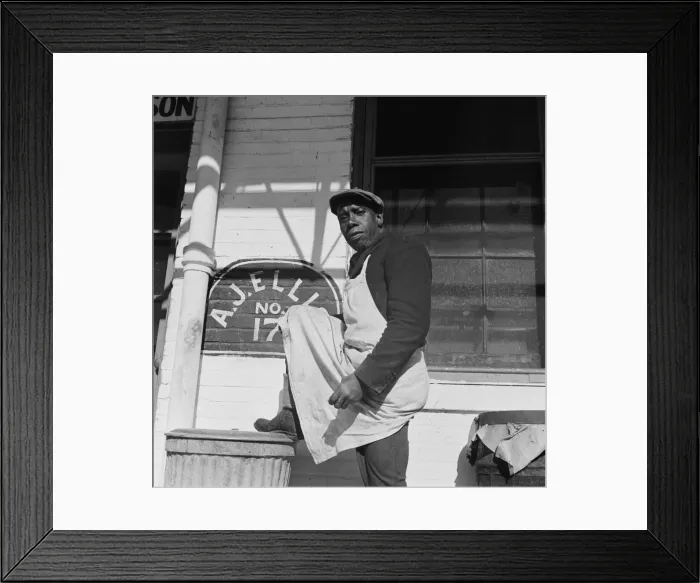 Framed Print : Dock worker, Washington, D. C. 1942. Creator: Gordon Parks Framed Print : Dock worker, Washington, D. C. 1942. Creator: Gordon Parks