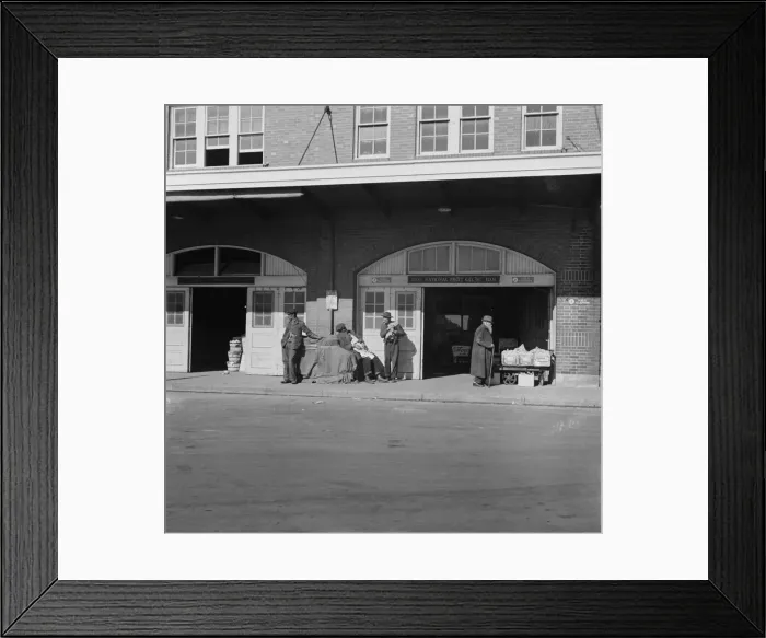 Framed Print : Waterfront fruit market, Washington, D. C. 1942. Creator: Gordon Parks Framed Print : Waterfront fruit market, Washington, D. C. 1942. Creator: Gordon Parks