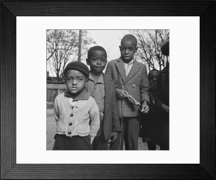 Framed Print : Neighborhood children, Washington, D. DC, 1942. Creator: Gordon Parks Framed Print : Neighborhood children, Washington, D. DC, 1942. Creator: Gordon Parks