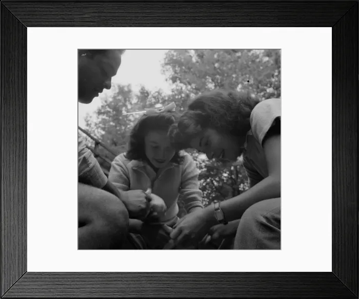 Framed Print : Campers helping with the kitchen work at Camp Ellen Marvin, Arden, New York, 1943. Creator: Gordon Parks