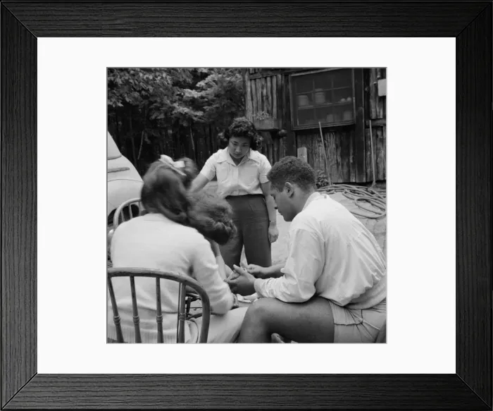 Framed Print : Campers helping with the kitchen work at Camp Ellen Marvin, Arden, New York, 1943. Creator: Gordon Parks Framed Print : Campers helping with the kitchen work at Camp Ellen Marvin, Arden, New York, 1943. Creator: Gordon Parks