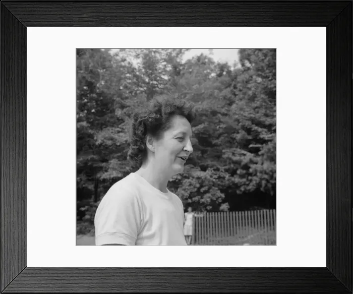 Framed Print : Mrs. Janet P. Murray, Director of Ellen Marvin and Gaylord White Camps, Arden, New York, 1943. Creator: Gordon Parks Framed Print : Mrs. Janet P. Murray, Director of Ellen Marvin and Gaylord White Camps, Arden, New York, 1943. Creator: Gordon Parks