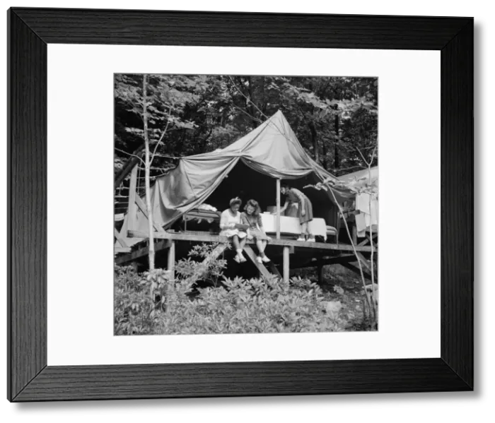 Framed Print : Rest period at Camp Gaylord White, Arden, New York, 1943. Creator: Gordon Parks Framed Print : Rest period at Camp Gaylord White, Arden, New York, 1943. Creator: Gordon Parks