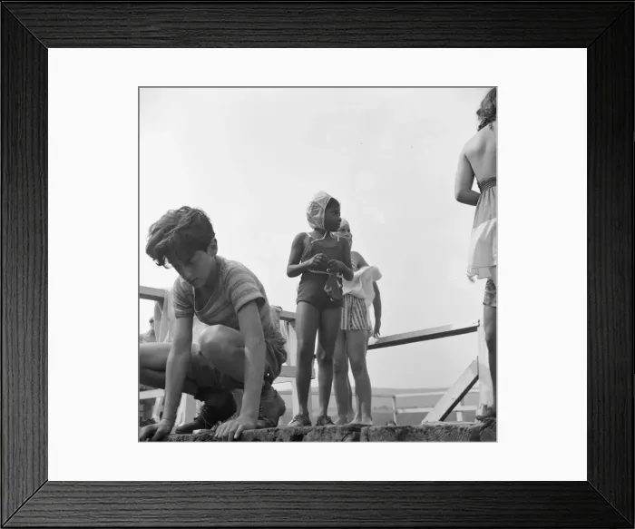 Framed Print : Recreation at Camp Christmas Seals, Haverstraw, New York, 1943. Creator: Gordon Parks Framed Print : Recreation at Camp Christmas Seals, Haverstraw, New York, 1943. Creator: Gordon Parks