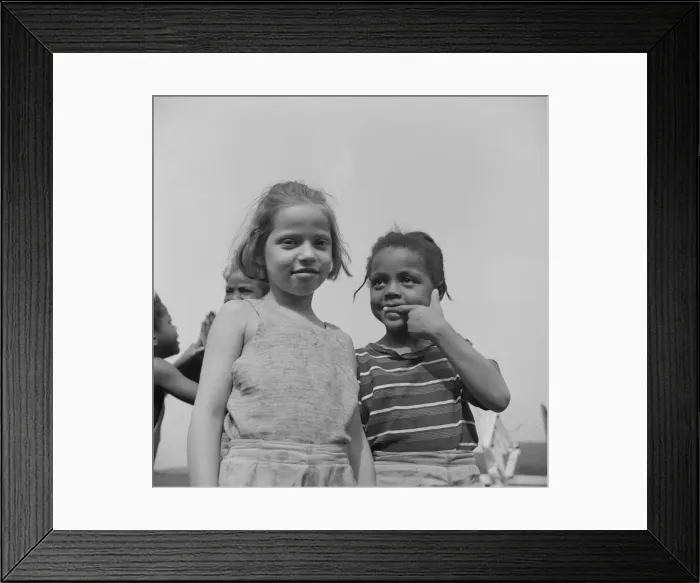 Framed Print : Camp buddies at Camp Christmas Seals, Haverstraw, New York, 1943. Creator: Gordon Parks Framed Print : Camp buddies at Camp Christmas Seals, Haverstraw, New York, 1943. Creator: Gordon Parks