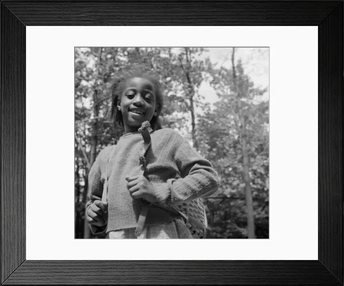 Framed Print : A camper all ready to start on a hike at Camp Fern Rock, Bear Mountain, New York, 1943 Creator: Gordon Parks Framed Print : A camper all ready to start on a hike at Camp Fern Rock, Bear Mountain, New York, 1943 Creator: Gordon Parks