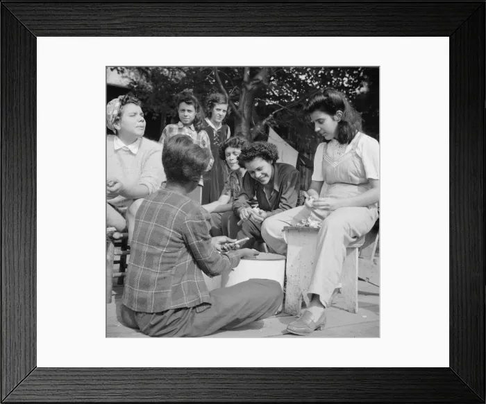 Framed Print : Campers helping with the kitchen work at Camp Gaylord White, Arden, New York, 1943. Creator: Gordon Parks Framed Print : Campers helping with the kitchen work at Camp Gaylord White, Arden, New York, 1943. Creator: Gordon Parks