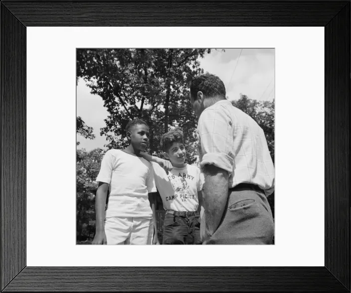 Framed Print : Milton Reiner, program director at Camp Nathan Hale, Southfields, New York, 1943 Creator: Gordon Parks Framed Print : Milton Reiner, program director at Camp Nathan Hale, Southfields, New York, 1943 Creator: Gordon Parks