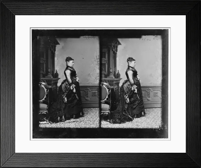 Framed Print : First Lady Julia Grant, 1865-1880. Creator: Unknown Framed Print : First Lady Julia Grant, 1865-1880. Creator: Unknown
