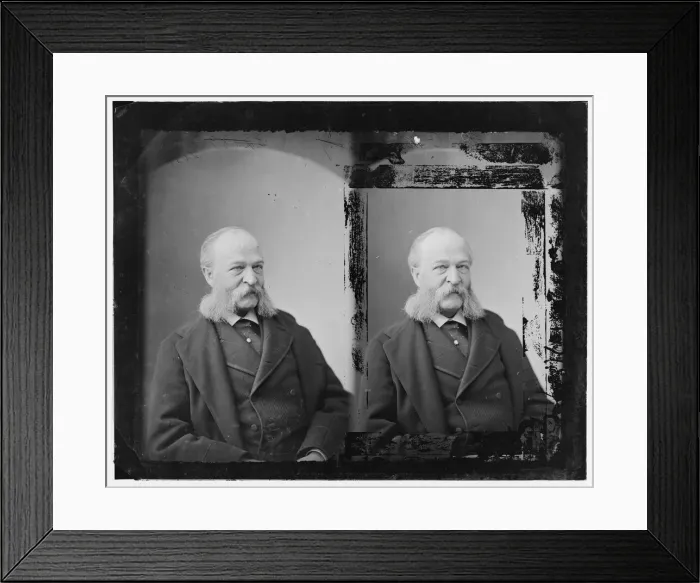 Framed Print : Morton, Hon. Levy Parsons of N. Y. (Vice Pres. Ben. Harrison admn. ), between 1865 and 1880. Creator: Unknown Framed Print : Morton, Hon. Levy Parsons of N. Y. (Vice Pres. Ben. Harrison admn. ), between 1865 and 1880. Creator: Unknown