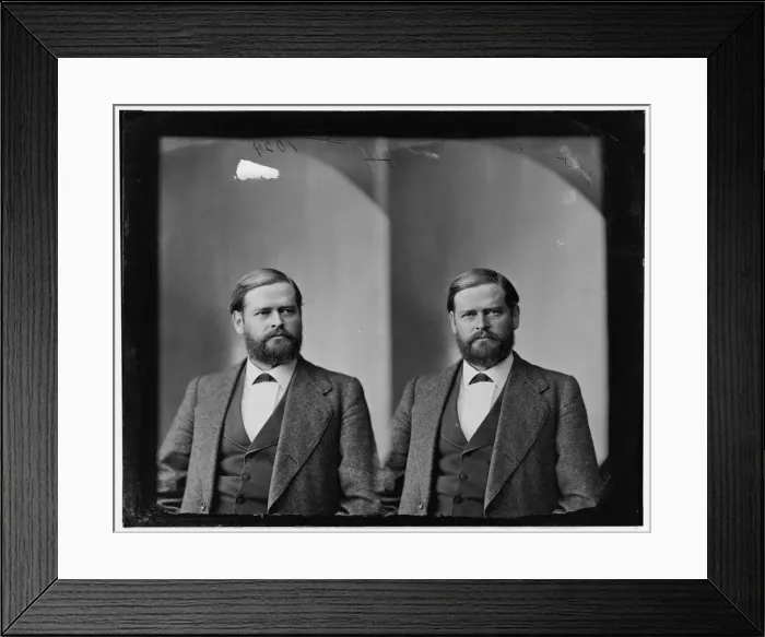 Framed Print : Julius Caesar Burrows of Michigan, 1865-1880. Creator: Unknown Framed Print : Julius Caesar Burrows of Michigan, 1865-1880. Creator: Unknown