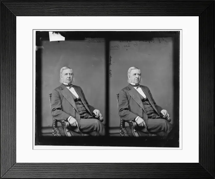 Framed Print : Senator James E. English of Connecticut, 1865-1880. Creator: Unknown Framed Print : Senator James E. English of Connecticut, 1865-1880. Creator: Unknown