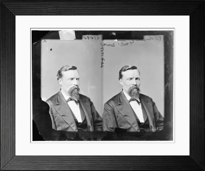 Framed Print : Ezekiel Silas Sampson of Iowa, 1865-1880. Creator: Unknown Framed Print : Ezekiel Silas Sampson of Iowa, 1865-1880. Creator: Unknown