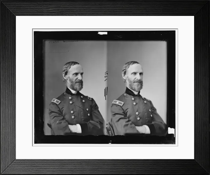 Framed Print : General Edward Davis Townsend, 1865-1880. Creator: Unknown Framed Print : General Edward Davis Townsend, 1865-1880. Creator: Unknown