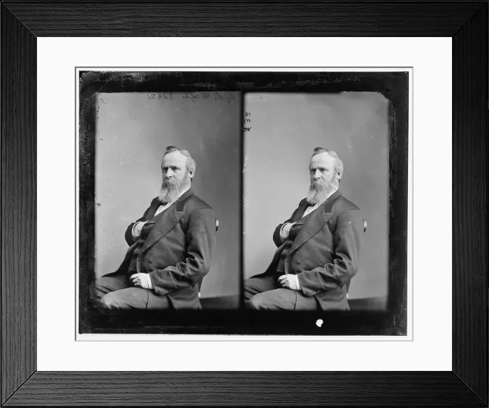 Framed Print : Hayes, President Rutherford B. between 1865 and 1880. Creator: Unknown Framed Print : Hayes, President Rutherford B. between 1865 and 1880. Creator: Unknown