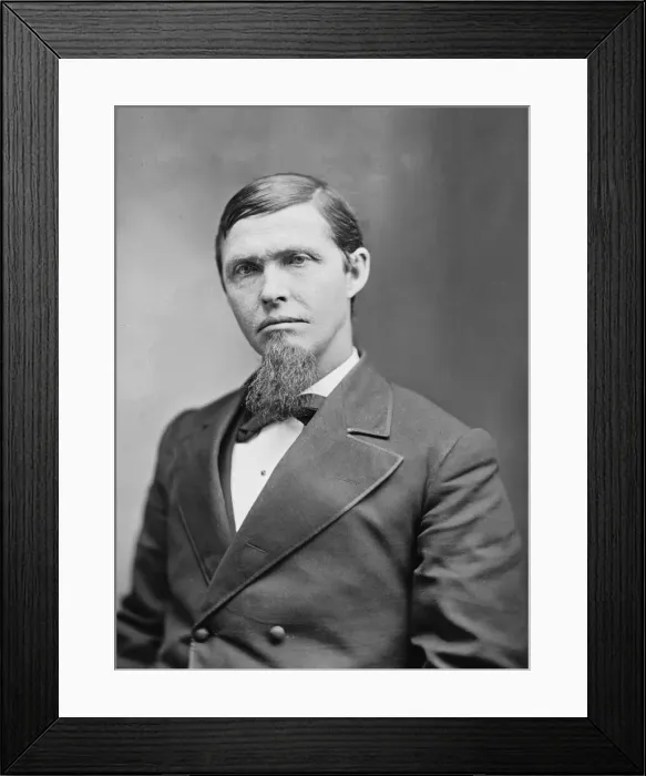 Framed Print : Senator Preston Bierce Plumb of Kansas, 1870-1880. Creator: Unknown Framed Print : Senator Preston Bierce Plumb of Kansas, 1870-1880. Creator: Unknown