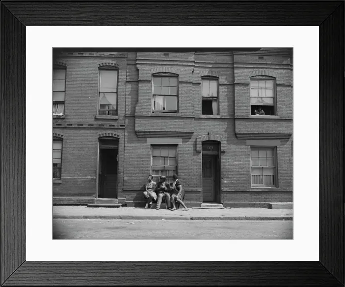 Framed Print : Apartment house at 1739 Seaton Road, Washington, D. C. 1942. Creator: Gordon Parks Framed Print : Apartment house at 1739 Seaton Road, Washington, D. C. 1942. Creator: Gordon Parks