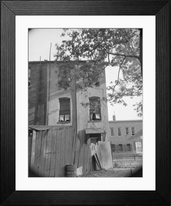 Framed Print : A home on Seaton Road in the Northwest area, Washington, D. C. 1942. Creator: Gordon Parks Framed Print : A home on Seaton Road in the Northwest area, Washington, D. C. 1942. Creator: Gordon Parks