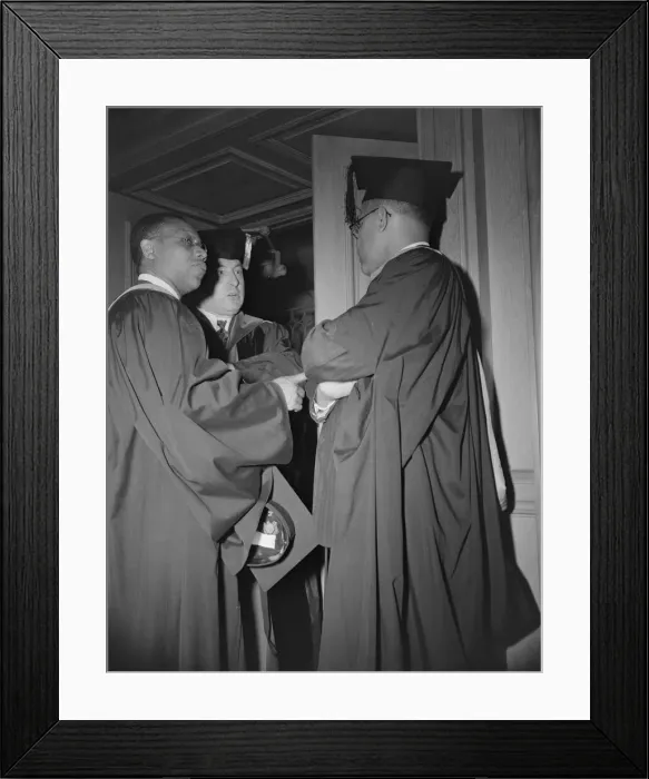 Framed Print : Faculty members of the Howard University during commencement, Washington, D. C, 1942. Creator: Gordon Parks Framed Print : Faculty members of the Howard University during commencement, Washington, D. C, 1942. Creator: Gordon Parks