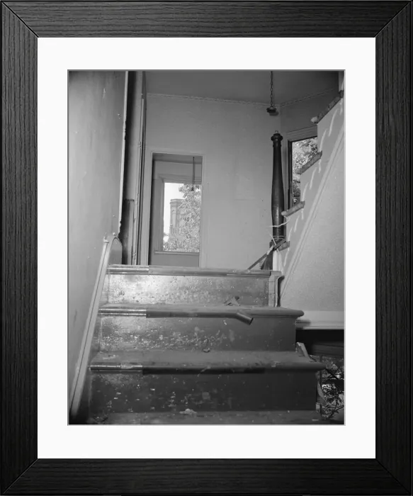 Framed Print : Interiors of wrecked homes on Independence Avenue... Washington, D.C, 1942. Creator: Gordon Parks Framed Print : Interiors of wrecked homes on Independence Avenue... Washington, D.C, 1942. Creator: Gordon Parks