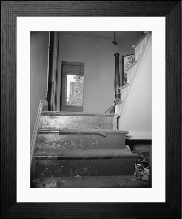 Framed Print : Interior of wrecked houses on Independence Avenue, Washington, D. C, 1942. Creator: Gordon Parks Framed Print : Interior of wrecked houses on Independence Avenue, Washington, D. C, 1942. Creator: Gordon Parks