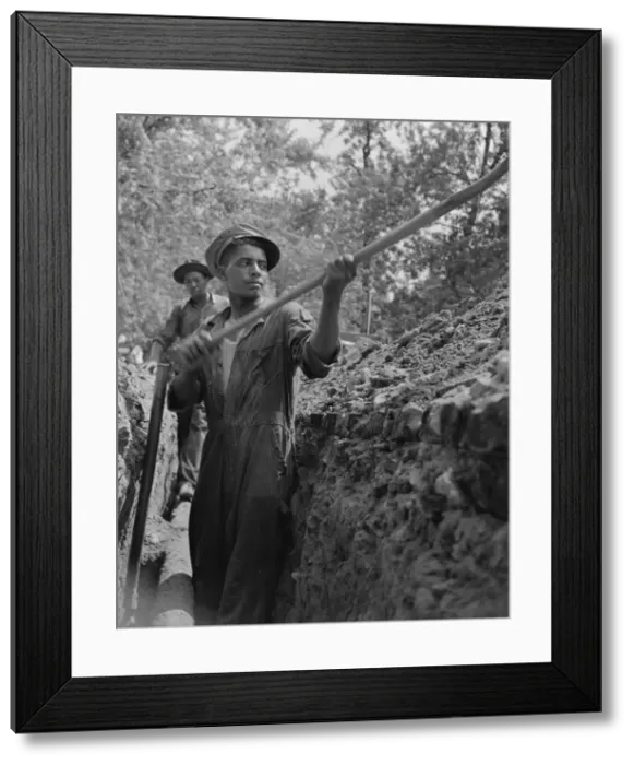 Framed Print : Construction workman, Washington, D. C, 1942. Creator: Gordon Parks Framed Print : Construction workman, Washington, D. C, 1942. Creator: Gordon Parks
