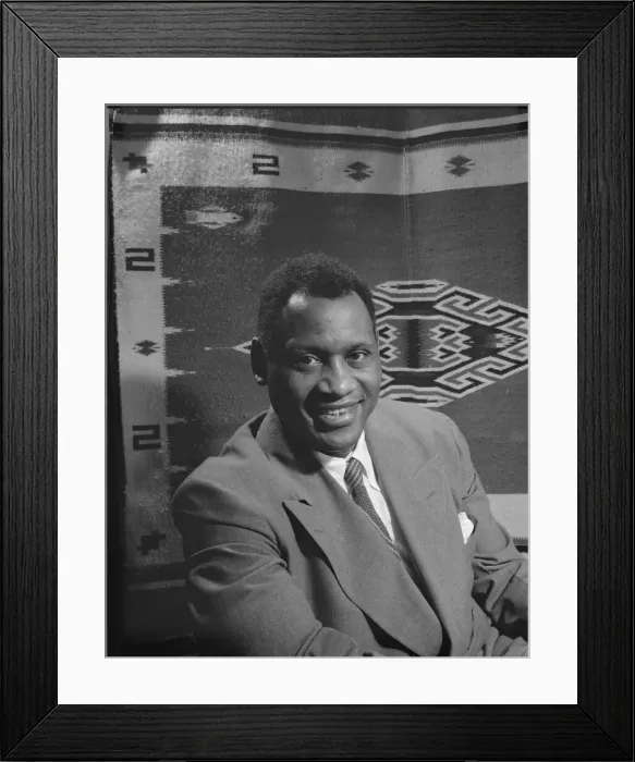 Framed Print : Paul Robeson, baritone, Washington, D. C, 1942. Creator: Gordon Parks Framed Print : Paul Robeson, baritone, Washington, D. C, 1942. Creator: Gordon Parks