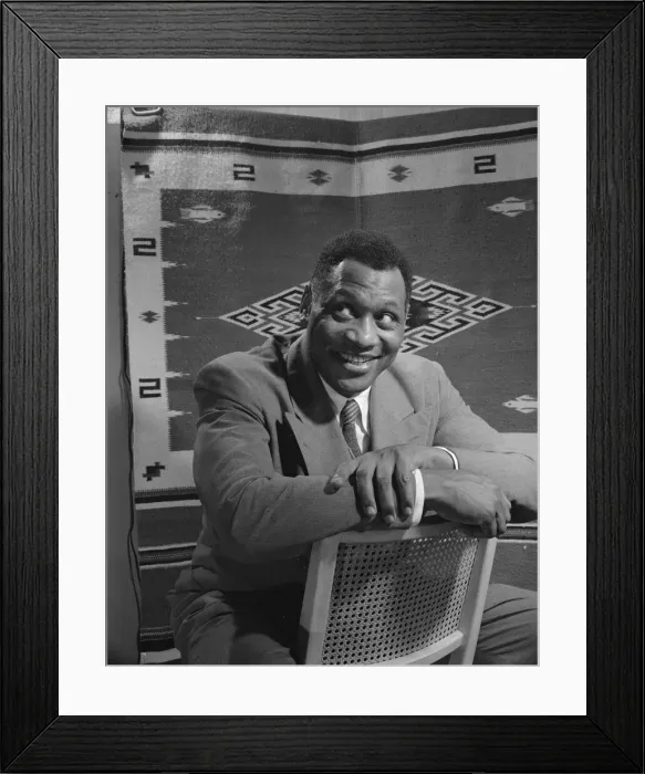 Framed Print : Paul Robeson, baritone, Washington, D. C, 1942. Creator: Gordon Parks Framed Print : Paul Robeson, baritone, Washington, D. C, 1942. Creator: Gordon Parks