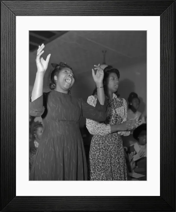 Framed Print : Members of the congregation of the Church of God in Christ, Washington, D. C. 1942. Creator: Gordon Parks Framed Print : Members of the congregation of the Church of God in Christ, Washington, D. C. 1942. Creator: Gordon Parks