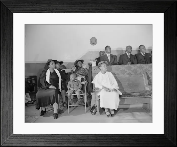Framed Print : Deacons corner in the Church of God in Christ, Washington, D. C. 1942. Creator: Gordon Parks Framed Print : Deacons corner in the Church of God in Christ, Washington, D. C. 1942. Creator: Gordon Parks