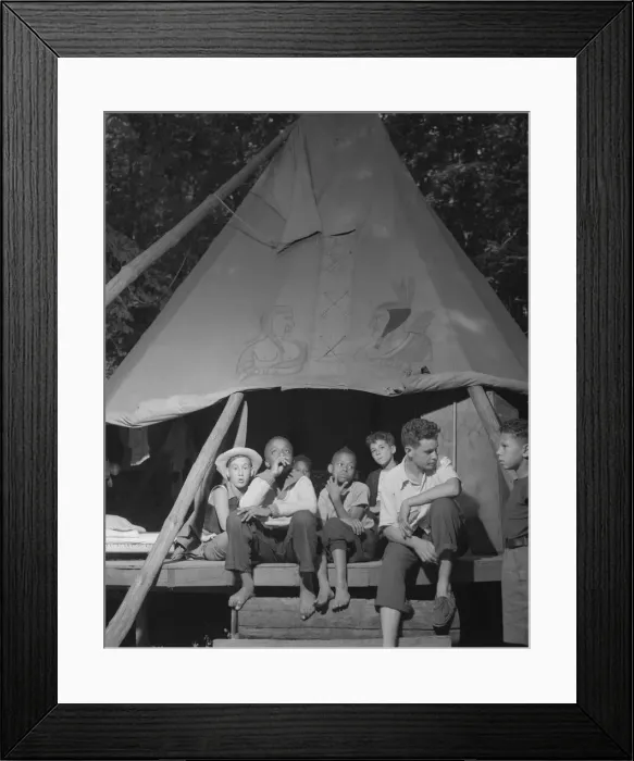 Framed Print : Tent mates at Camp Nathan Hale, Southfields, New York, 1943 Creator: Gordon Parks Framed Print : Tent mates at Camp Nathan Hale, Southfields, New York, 1943 Creator: Gordon Parks