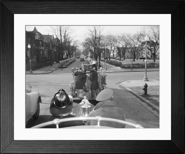 Framed Print : Firehouse station no. 4, Washington, D. C. 1943. Creator: Gordon Parks Framed Print : Firehouse station no. 4, Washington, D. C. 1943. Creator: Gordon Parks