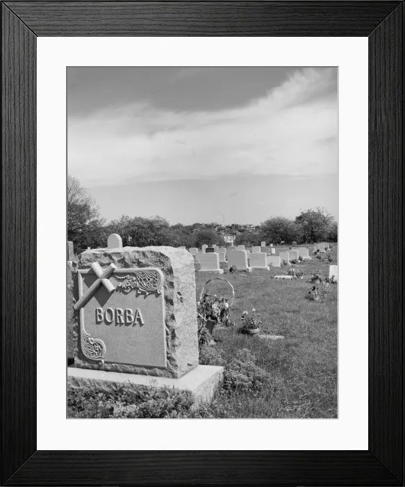 Framed Print : A graveyard at Gloucester which holds the remains of many of the... Gloucester, Massachusetts, 1943 Creator: Gordon Parks Framed Print : A graveyard at Gloucester which holds the remains of many of the... Gloucester, Massachusetts, 1943 Creator: Gordon Parks
