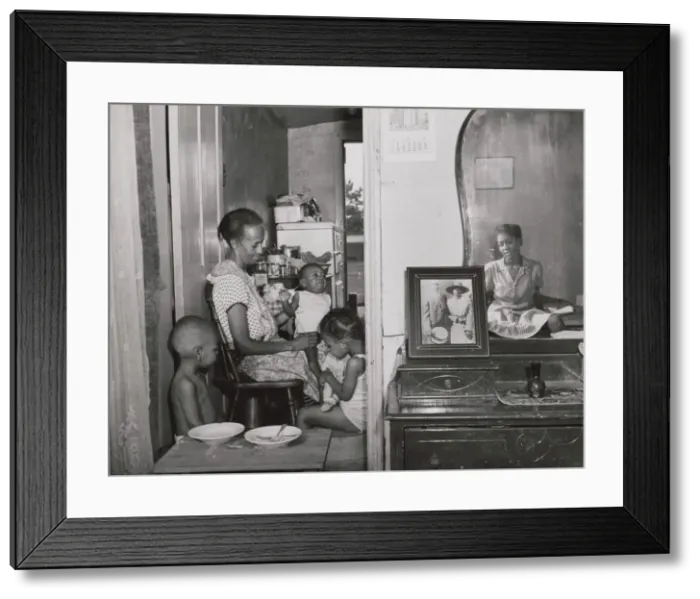 Framed Print : Mrs. Ella Watson, a government charwoman... Washington, D.C. 1942. Creator: Gordon Parks Framed Print : Mrs. Ella Watson, a government charwoman... Washington, D.C. 1942. Creator: Gordon Parks