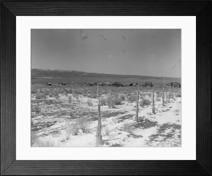 Framed Print : Approach to the town, Widtsoe, Utah, 1936. Creator: Dorothea Lange Framed Print : Approach to the town, Widtsoe, Utah, 1936. Creator: Dorothea Lange
