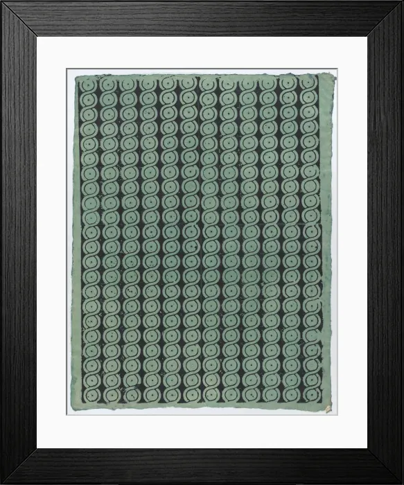 Framed Print : Sheet with overall guilloche pattern, late 18th-mid-19th century. late 18th-mid-19th century. Creator: Anon Framed Print : Sheet with overall guilloche pattern, late 18th-mid-19th century. late 18th-mid-19th century. Creator: Anon