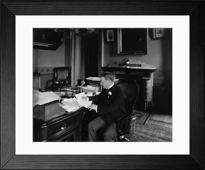 Framed Print : Moody, Mr. Wm. H. made in his office at Supreme Court, between 1890 and 1910. Creator: Unknown Framed Print : Moody, Mr. Wm. H. made in his office at Supreme Court, between 1890 and 1910. Creator: Unknown