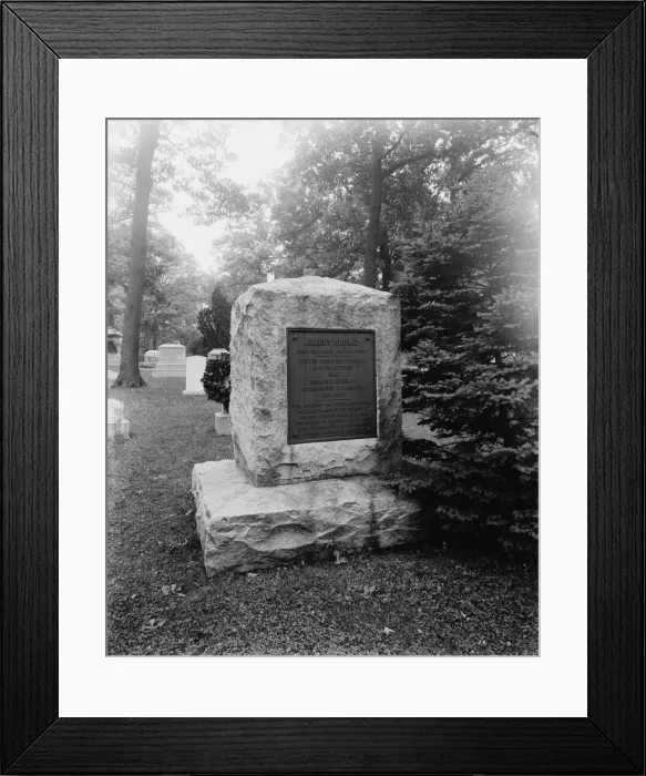 Framed Print : Ordway, General Albert. Grave at Arlington Cemetery, between 1890 and 1910. Creator: Unknown Framed Print : Ordway, General Albert. Grave at Arlington Cemetery, between 1890 and 1910. Creator: Unknown