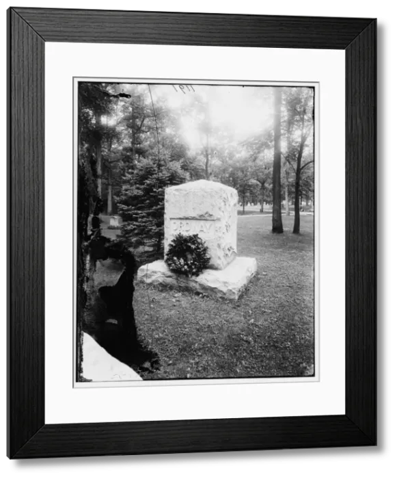 Framed Print : Ordway, General Albert. Grave at Arlington Cemetery, between 1890 and 1910. Creator: Unknown