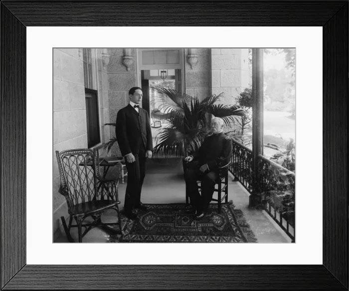 Framed Print : Ruggles, Gen. and son (Soldiers Home), between 1890 and 1910. Creator: Unknown Framed Print : Ruggles, Gen. and son (Soldiers Home), between 1890 and 1910. Creator: Unknown