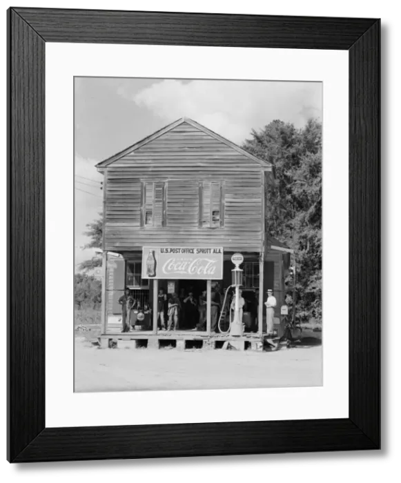 Framed Print : Crossroads store, Sprott, Alabama, 1935 or 1936. Creator: Walker Evans Framed Print : Crossroads store, Sprott, Alabama, 1935 or 1936. Creator: Walker Evans