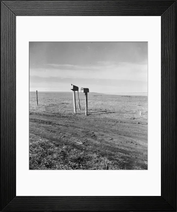 Framed Print : The rolling lands used for grazing near Mills, New Mexico, 1935. Creator: Dorothea Lange Framed Print : The rolling lands used for grazing near Mills, New Mexico, 1935. Creator: Dorothea Lange
