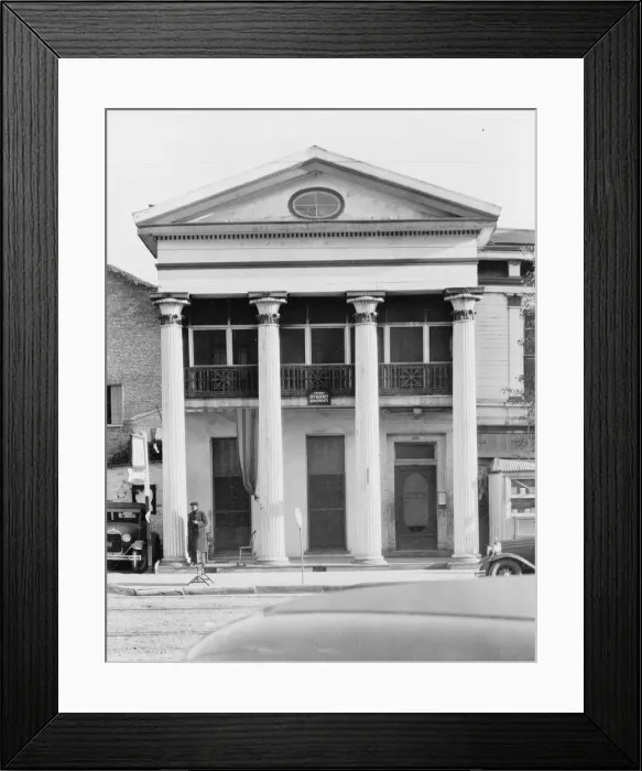 Framed Print : New Orleans Greek revival architecture, Louisiana, 1935. Creator: Walker Evans Framed Print : New Orleans Greek revival architecture, Louisiana, 1935. Creator: Walker Evans