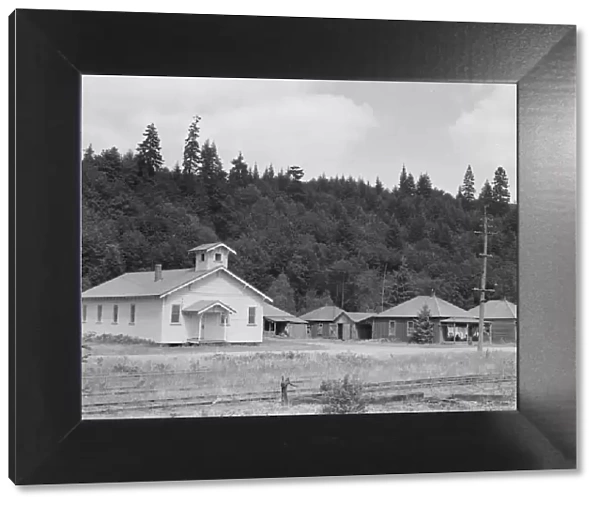 The church closed when the mill closed... Malone, Grays Harbor County, Washington, 1939. Creator: Dorothea Lange