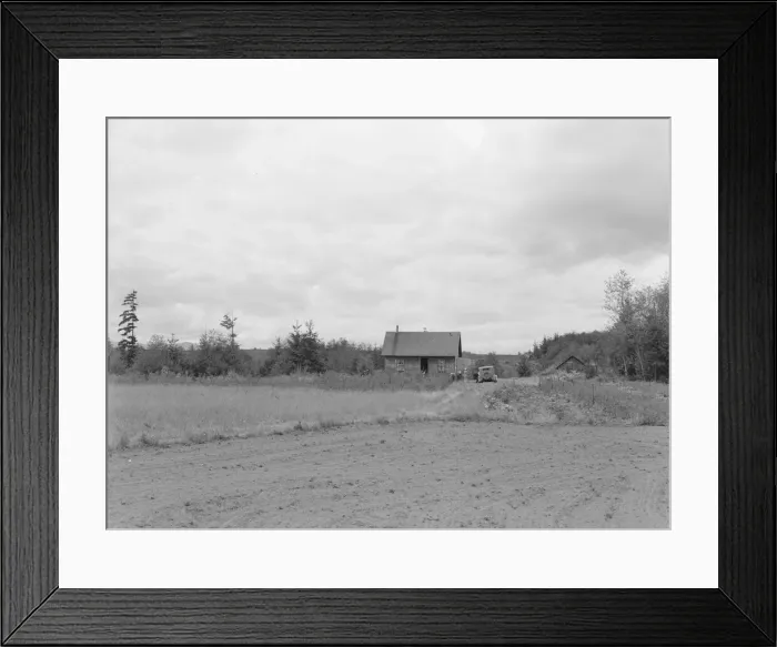 Framed Print : The Arnold farm, seen from road, Michigan Hill, Thurston County, Western Washington, 1939. Creator: Dorothea Lange Framed Print : The Arnold farm, seen from road, Michigan Hill, Thurston County, Western Washington, 1939. Creator: Dorothea Lange