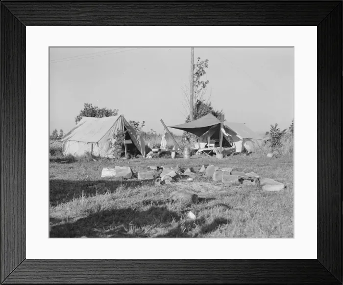 Framed Print : Bean pickers camp, Oregon, Marion county, near West Stayton, Oregon, 1939. Creator: Dorothea Lange Framed Print : Bean pickers camp, Oregon, Marion county, near West Stayton, Oregon, 1939. Creator: Dorothea Lange