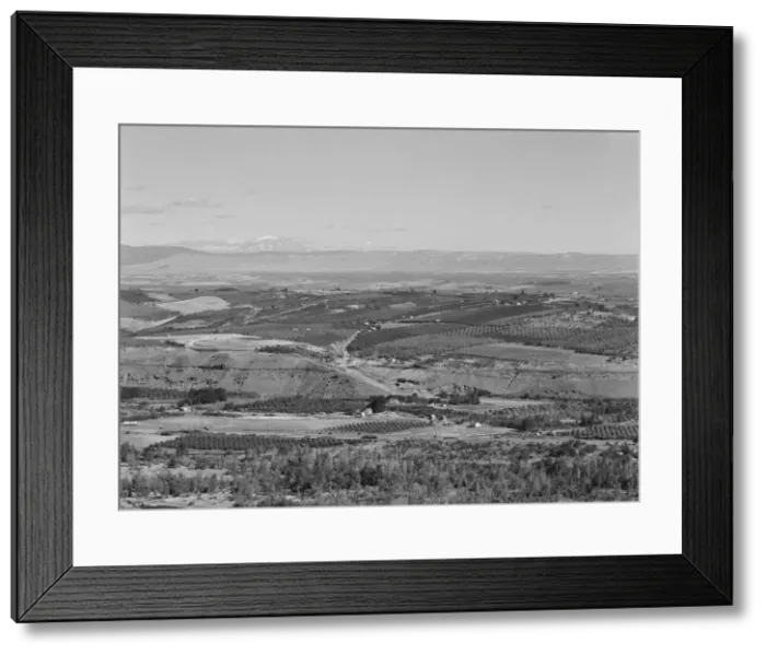 Framed Print : Possibly: Looking down on part of the Valley, approximately six miles from Yakima, Washington, 1939. Creator: Dorothea Lange Framed Print : Possibly: Looking down on part of the Valley, approximately six miles from Yakima, Washington, 1939. Creator: Dorothea Lange