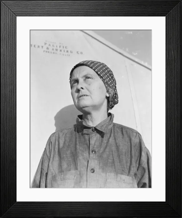 Framed Print : FSA emergency migratory labor camp, Calipatria, Imperial Valley, 1939. Creator: Dorothea Lange Framed Print : FSA emergency migratory labor camp, Calipatria, Imperial Valley, 1939. Creator: Dorothea Lange