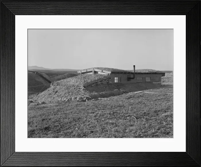 Framed Print : The Daugherty home, Warm Springs district, Malheur County, Oregon, 1939. Creator: Dorothea Lange Framed Print : The Daugherty home, Warm Springs district, Malheur County, Oregon, 1939. Creator: Dorothea Lange