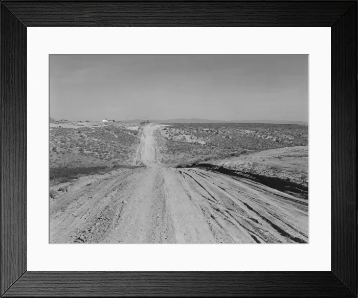 Framed Print : View of newly reclaimed bench land, Dead Ox Flat, Malheur County, Oregon, 1939. Creator: Dorothea Lange Framed Print : View of newly reclaimed bench land, Dead Ox Flat, Malheur County, Oregon, 1939. Creator: Dorothea Lange